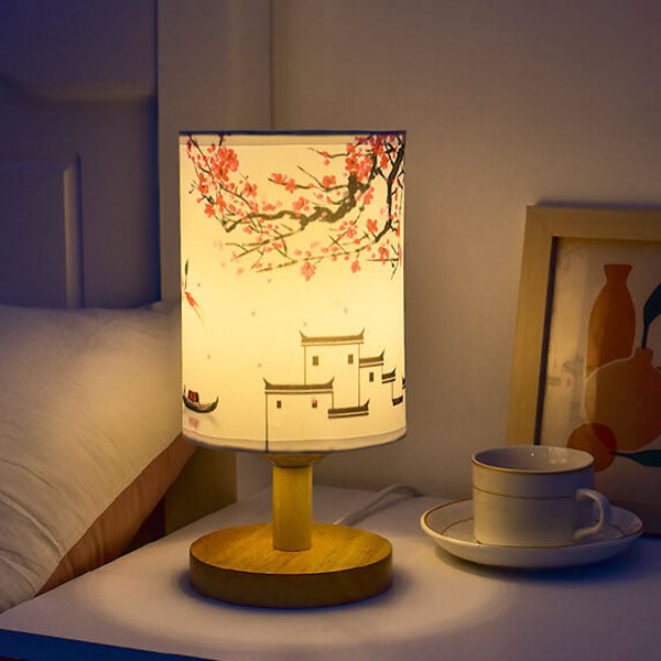 Hanami | Japansk Bordlampe med Træfod