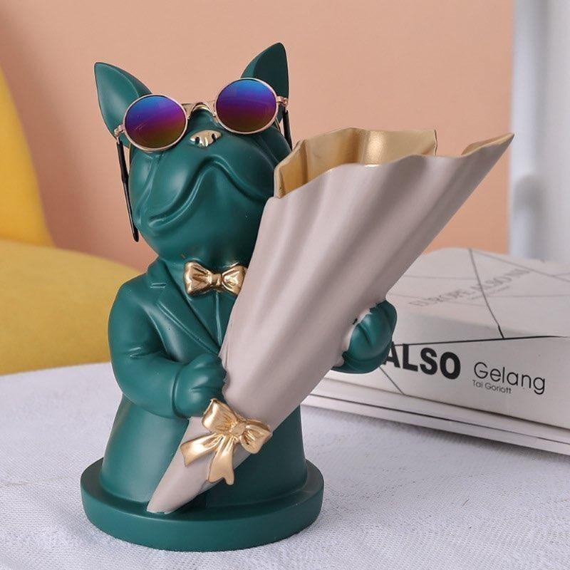 Brunzo | Bulldog Vase Dekoration Unisex