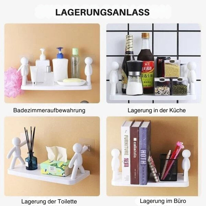PlakHylden | Selvklæbende Vægfigur Hylde
