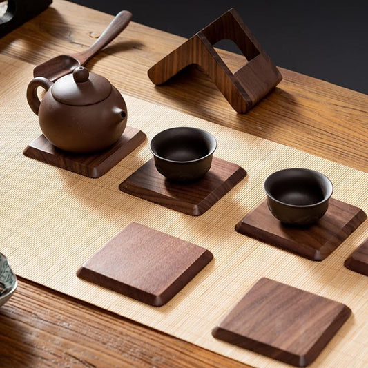 Marela | Firkantede Glasunderlag med Holder