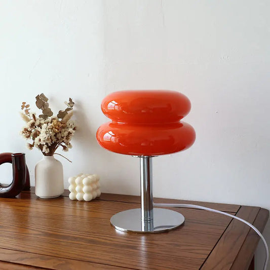 Virella | Retro Bordlampe i Glas Dobbeltkuppel