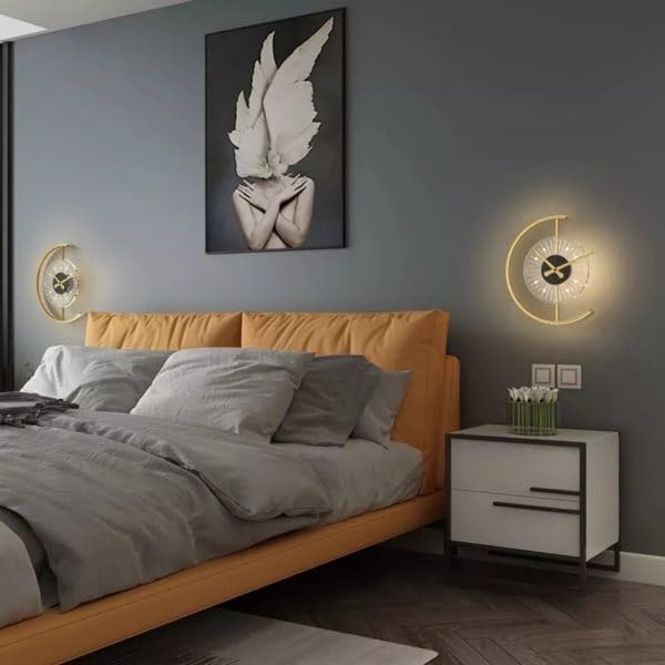 Lunexa | LED Vægur i Halvmåneform