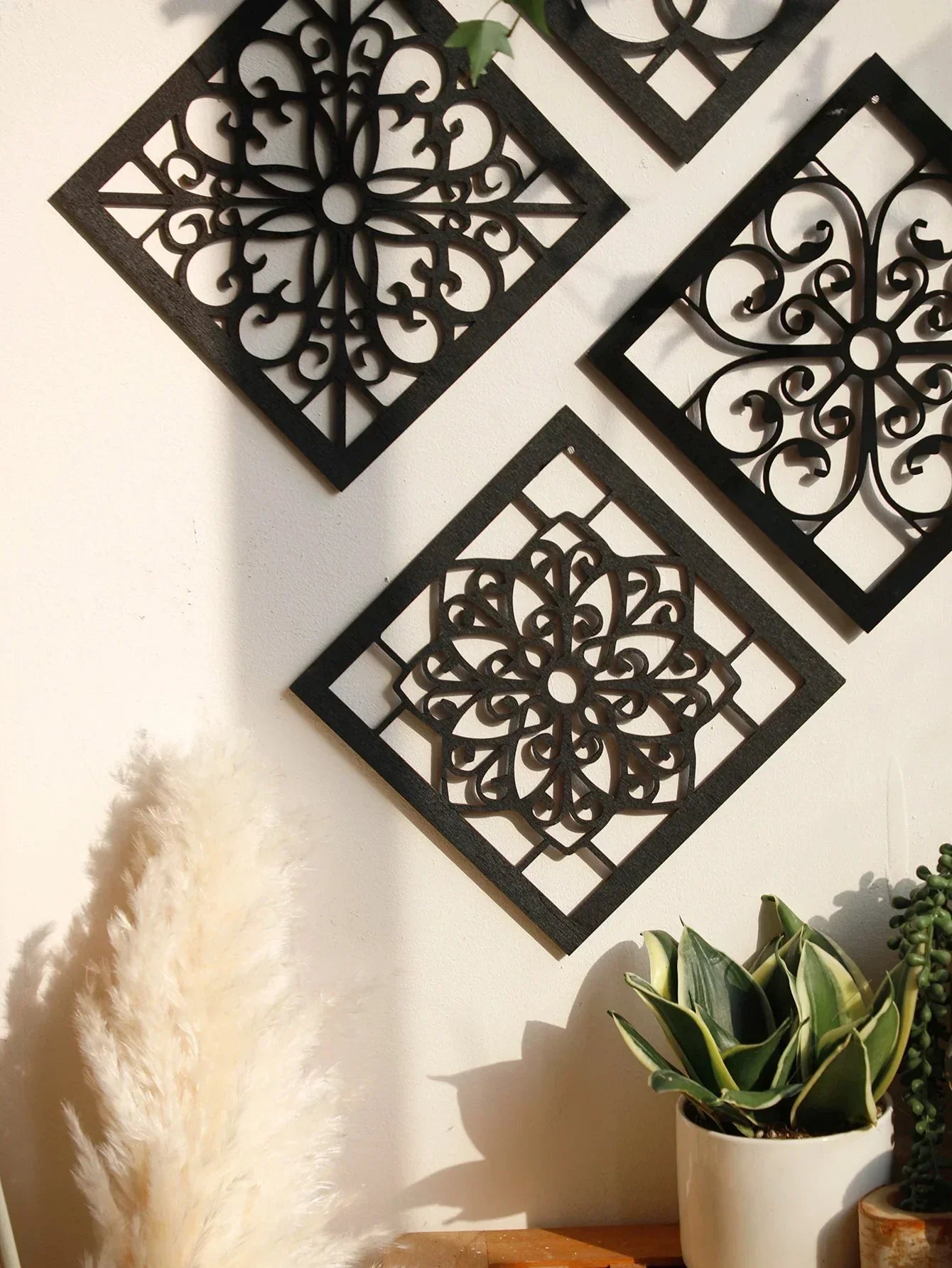 Ornamenta | Vægdekoration Metal Sæt Geometrisk