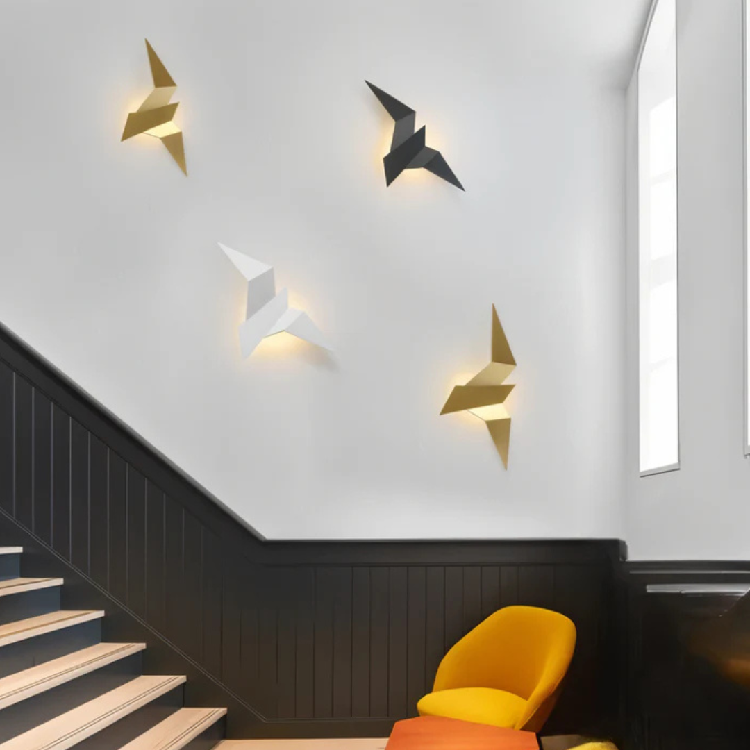 Aurello | Væglampe i Origamifugl Design med LED