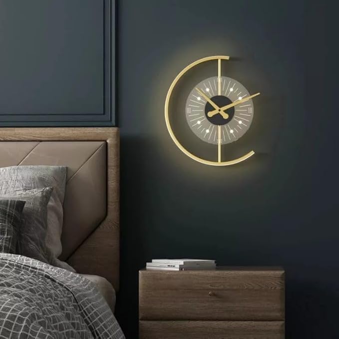 Lunexa | LED Vægur i Halvmåneform
