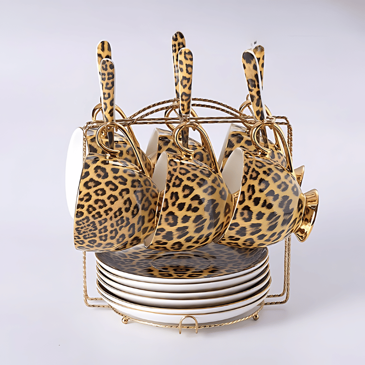 Leondra | Porcelæns Tesæt Leopard