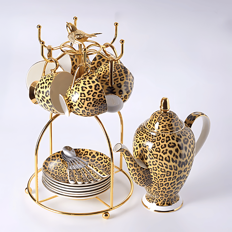 Leondra | Porcelæns Tesæt Leopard