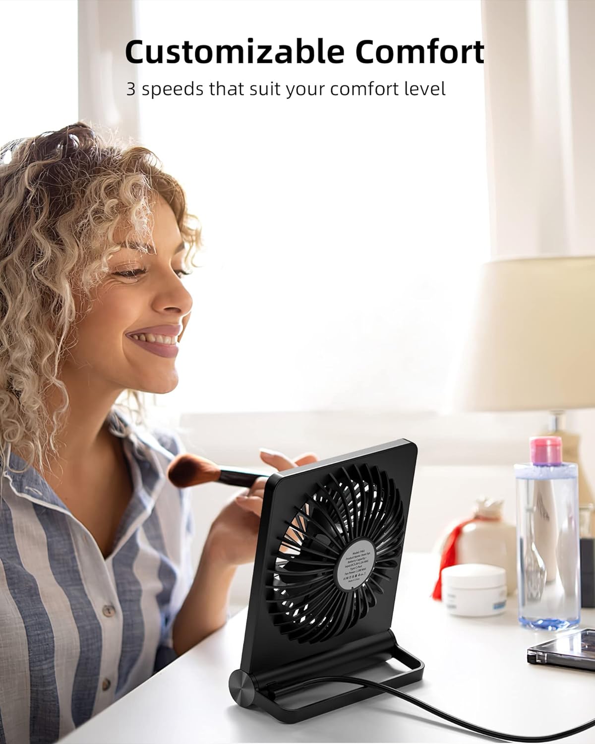 Aeris | USB-Ventilator Støjsvag & Bærbar