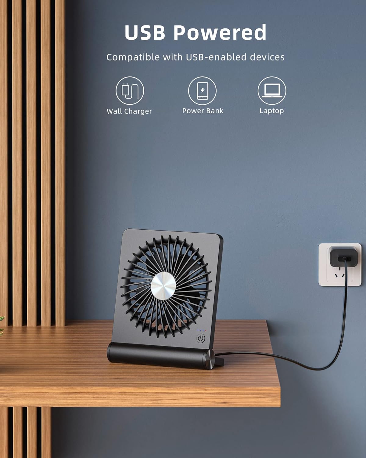 Aeris | USB-Ventilator Støjsvag & Bærbar