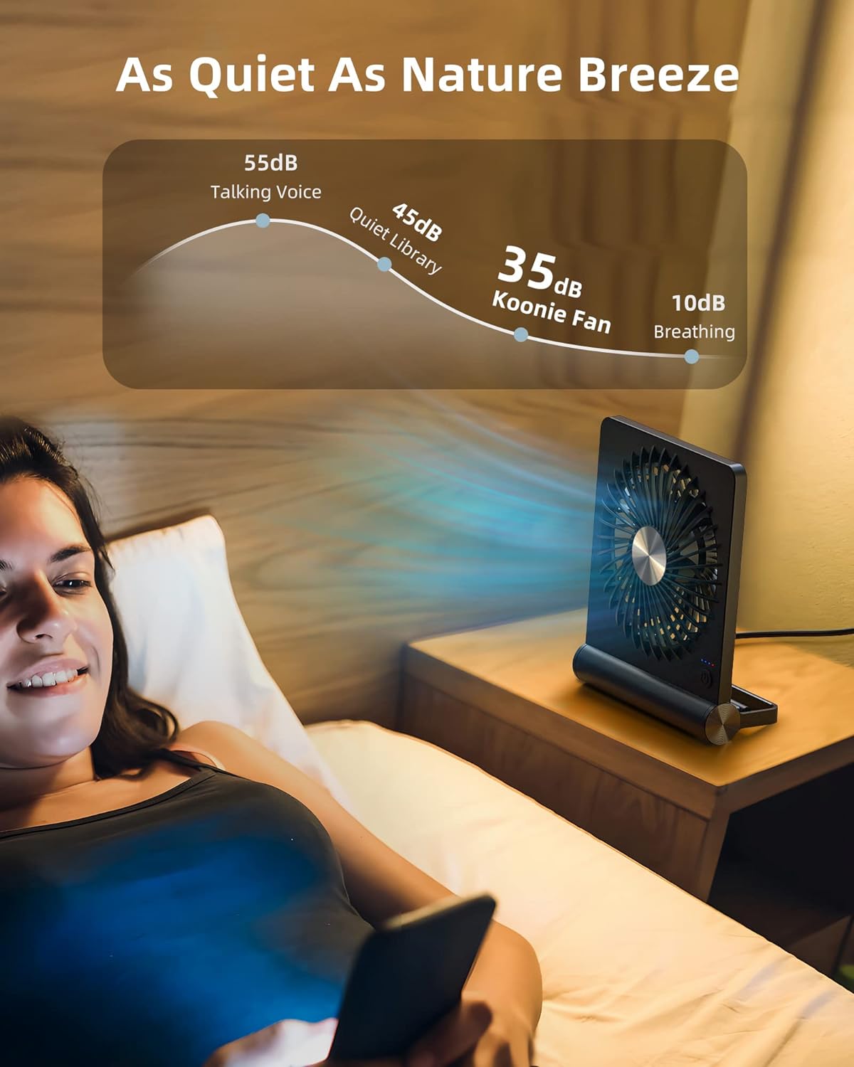 Aeris | USB-Ventilator Støjsvag & Bærbar