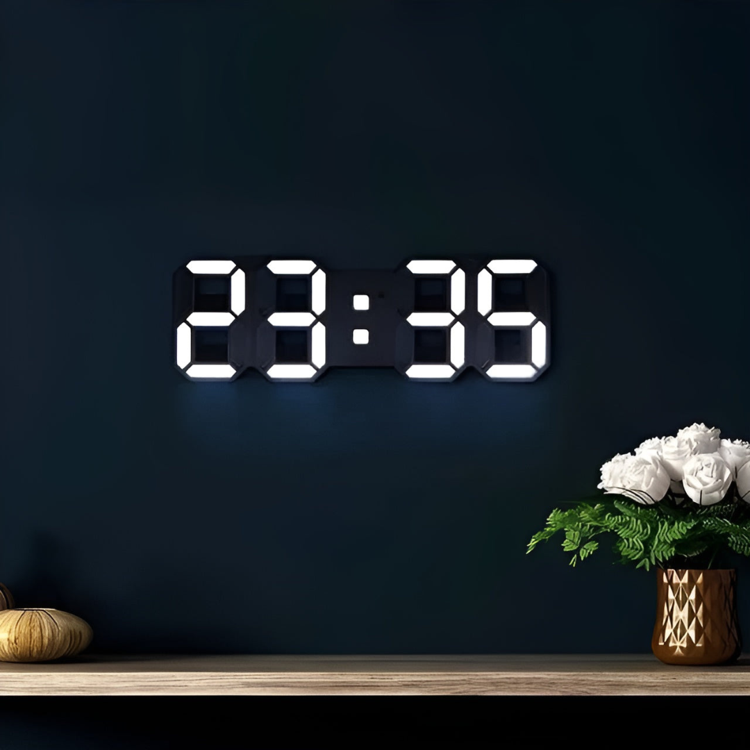 Digitava | Digital Vægur med Stor LED-display