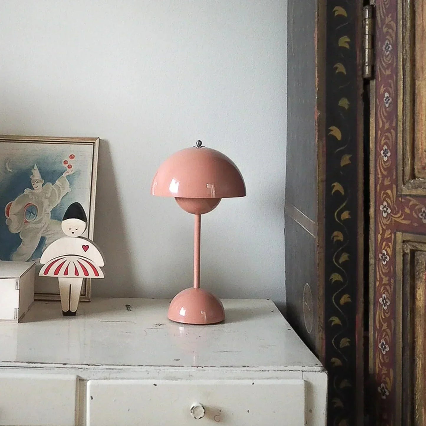 Lumora | Svampelignende Bordlampe Retro Stil