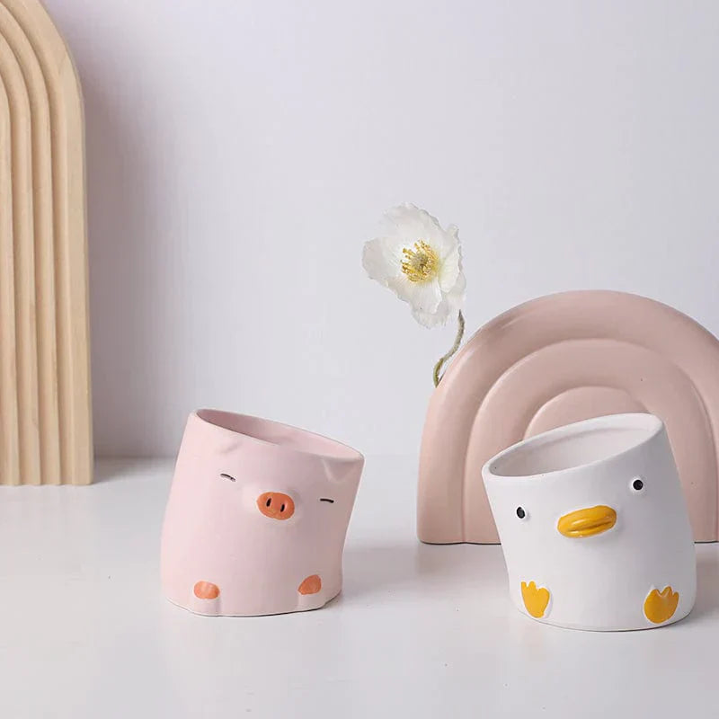 Milo & Ducky | Søde Dyrekrukker i Keramik