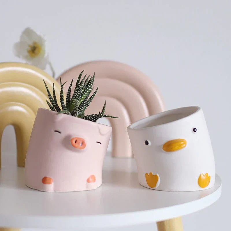Milo & Ducky | Søde Dyrekrukker i Keramik