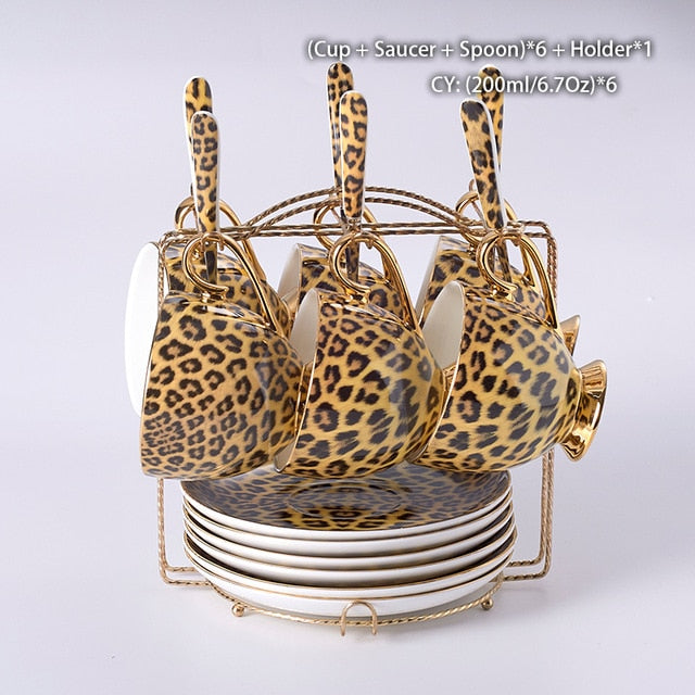 Leondra | Porcelæns Tesæt Leopard