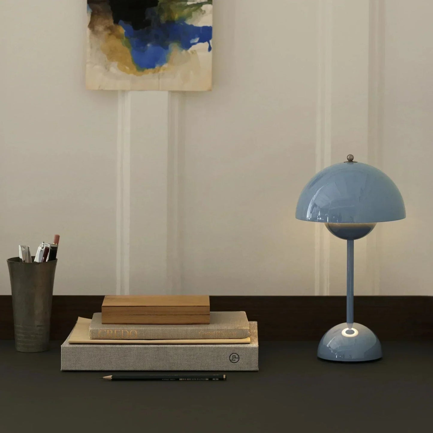 Lumora | Svampelignende Bordlampe Retro Stil