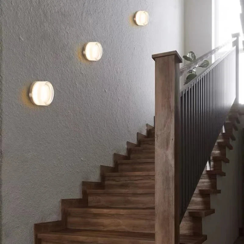 Lucienne | Kompakt Glas Væglampe med LED