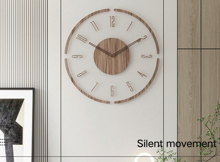 Nordra | Vægur i Træ med Åben Minimalistisk Design