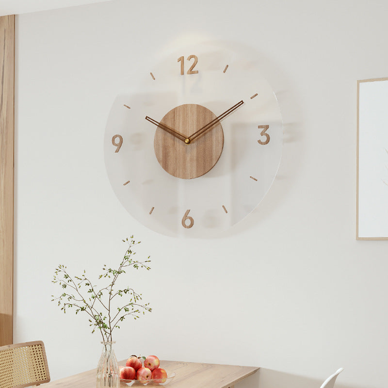 Nordra | Vægur i Træ med Åben Minimalistisk Design