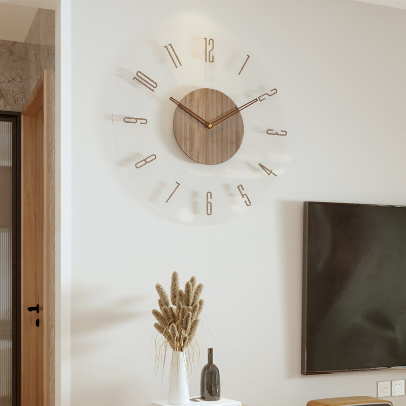 Nordra | Vægur i Træ med Åben Minimalistisk Design