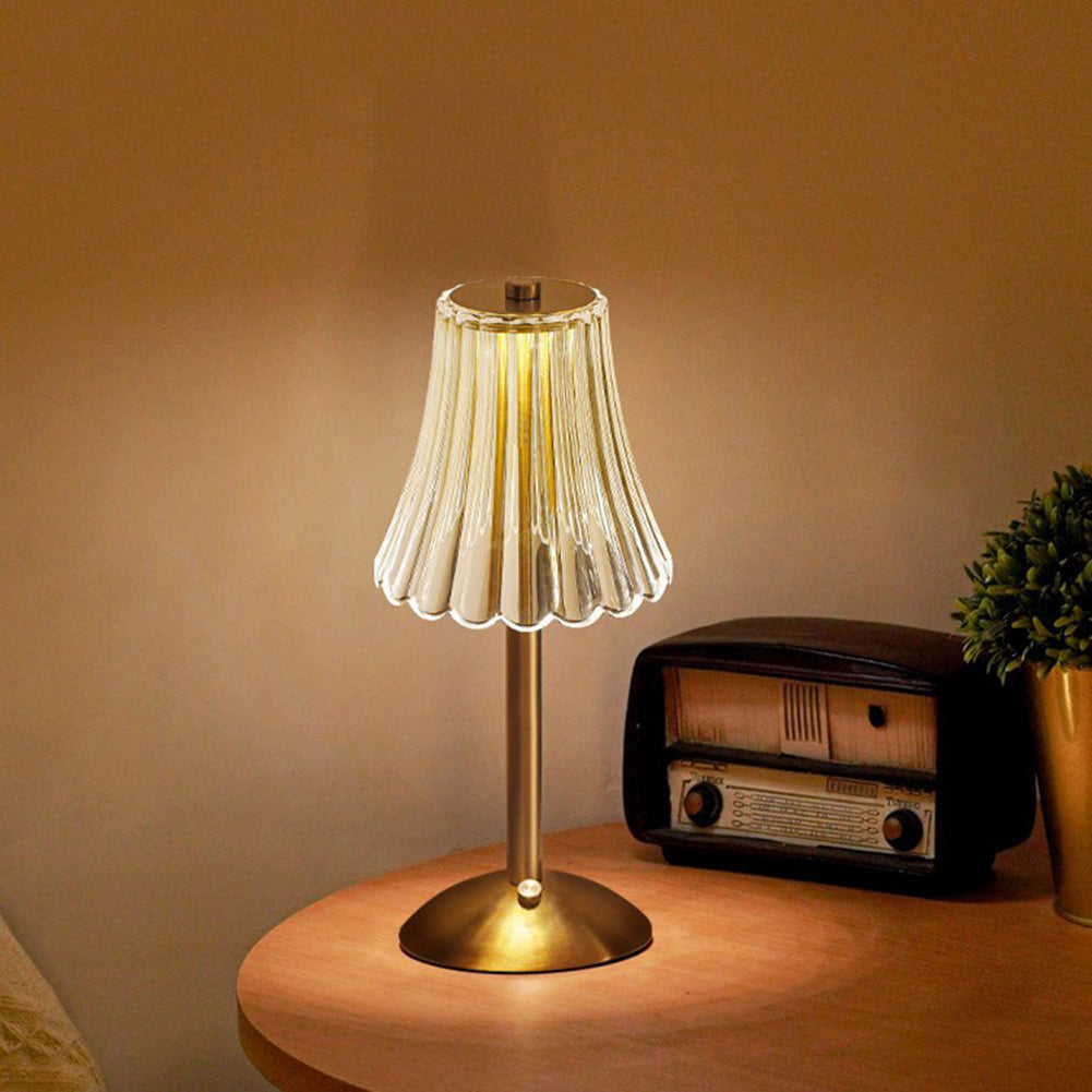 Lunaria | Krystal LED Bordlampe Genopladelig