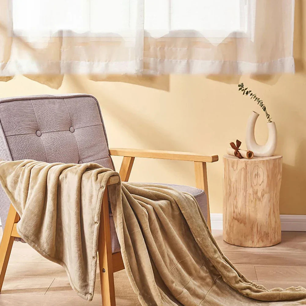 Florina | Fleece Tæppe med Trykknapper