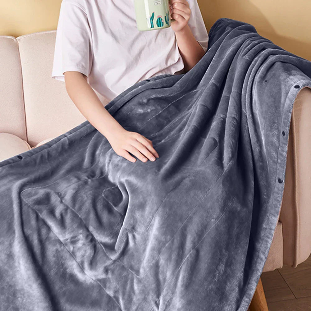 Florina | Fleece Tæppe med Trykknapper