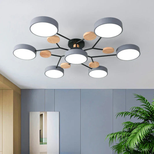 Nordella | Loftplafondlampe Trædetaljer Unisex