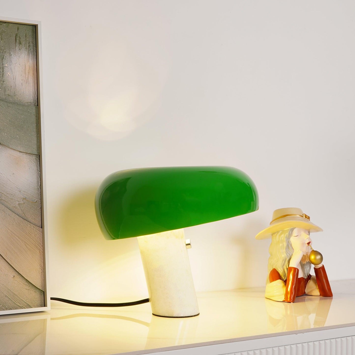 Noira | Design Bordlampe i Marmorlook