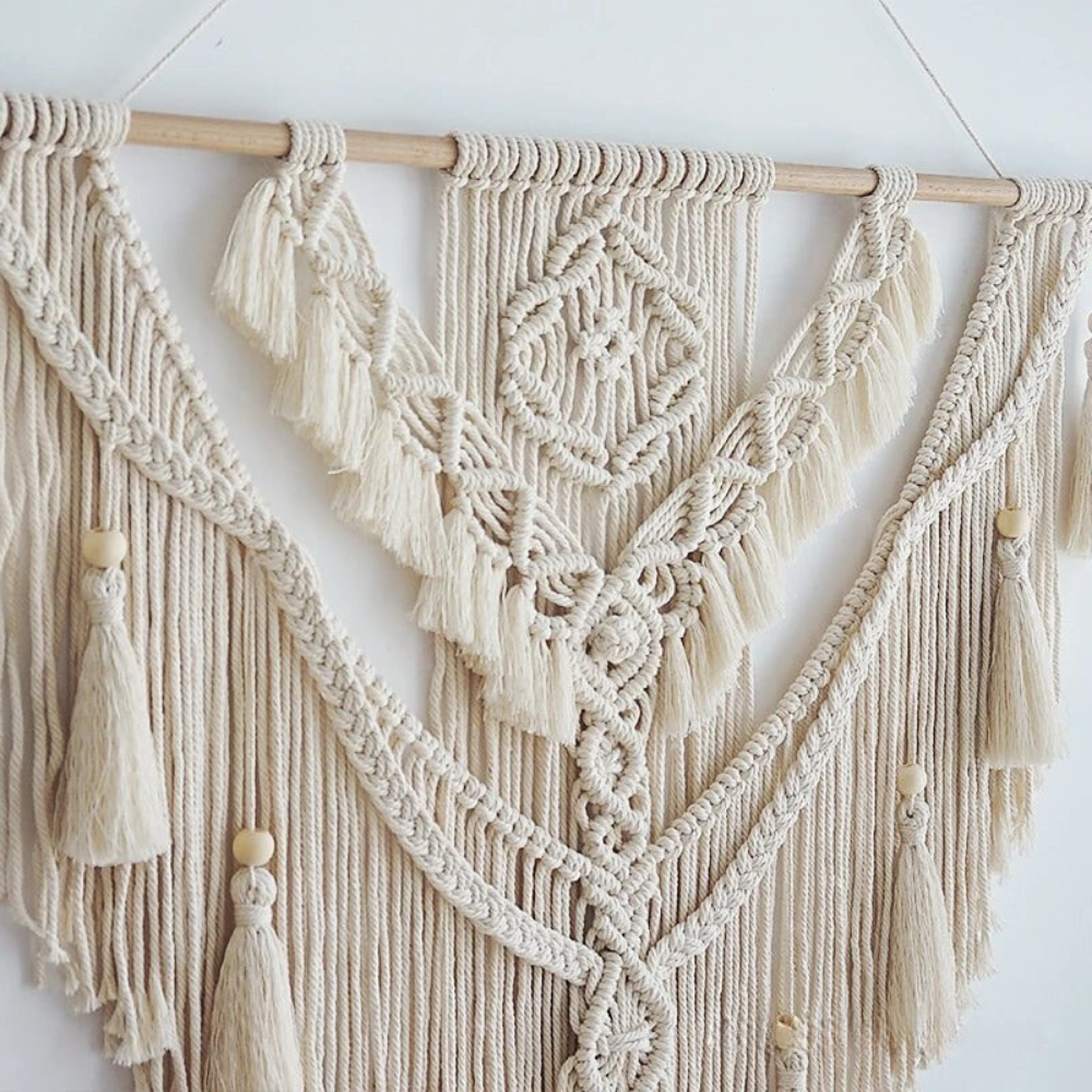 Nalaya | Boho Væggdekoration i Makramé Gul
