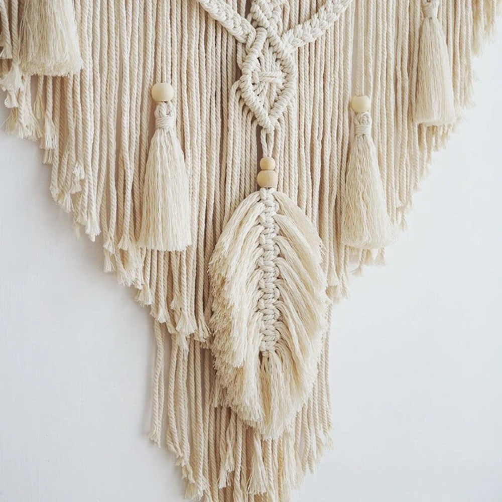 Nalaya | Boho Væggdekoration i Makramé Gul