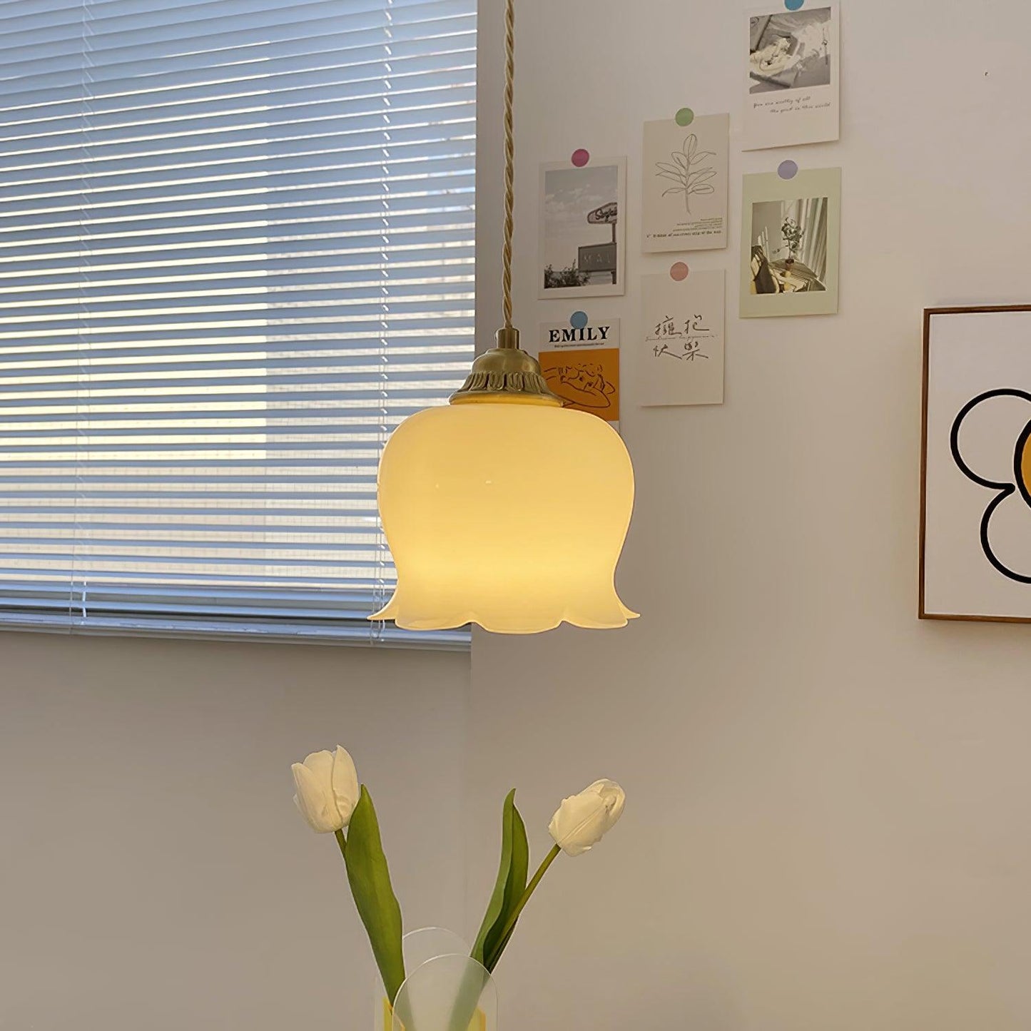 Florielle | Glaspendel Lampe Blomsterform