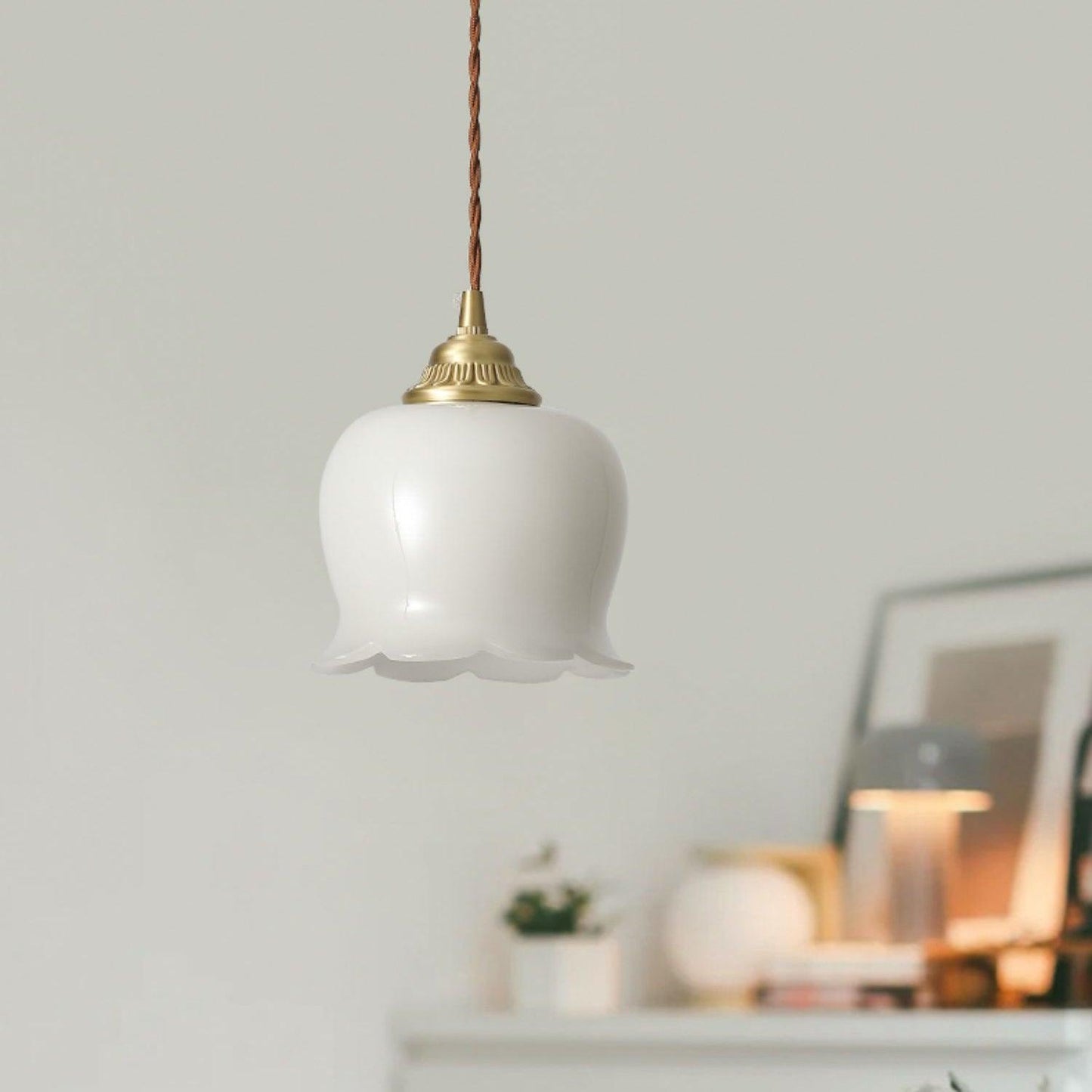 Florielle | Glaspendel Lampe Blomsterform
