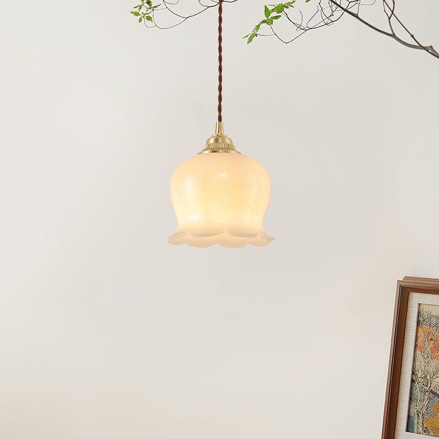 Florielle | Glaspendel Lampe Blomsterform