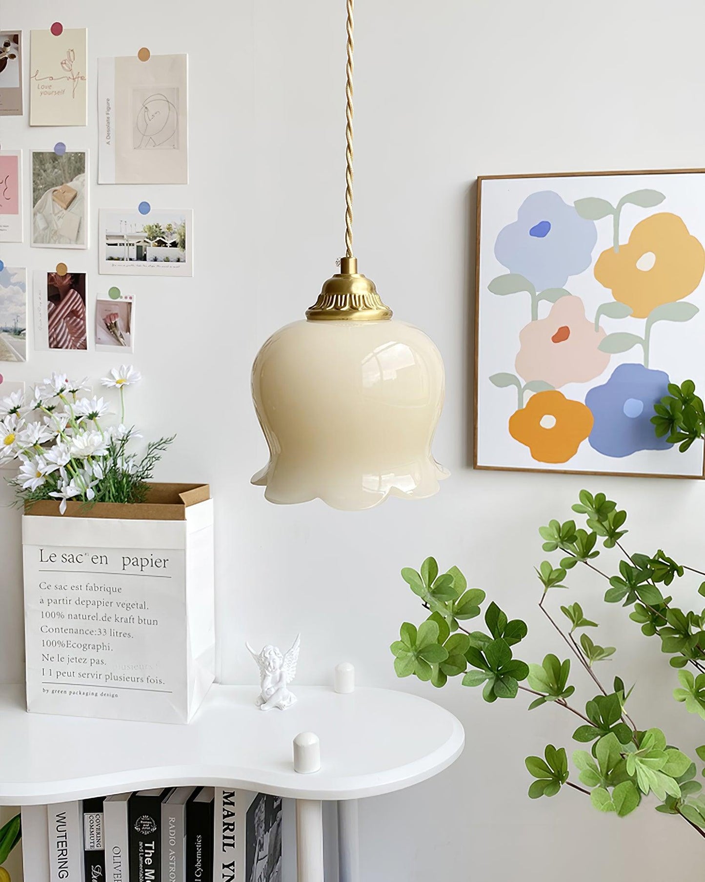 Florielle | Glaspendel Lampe Blomsterform