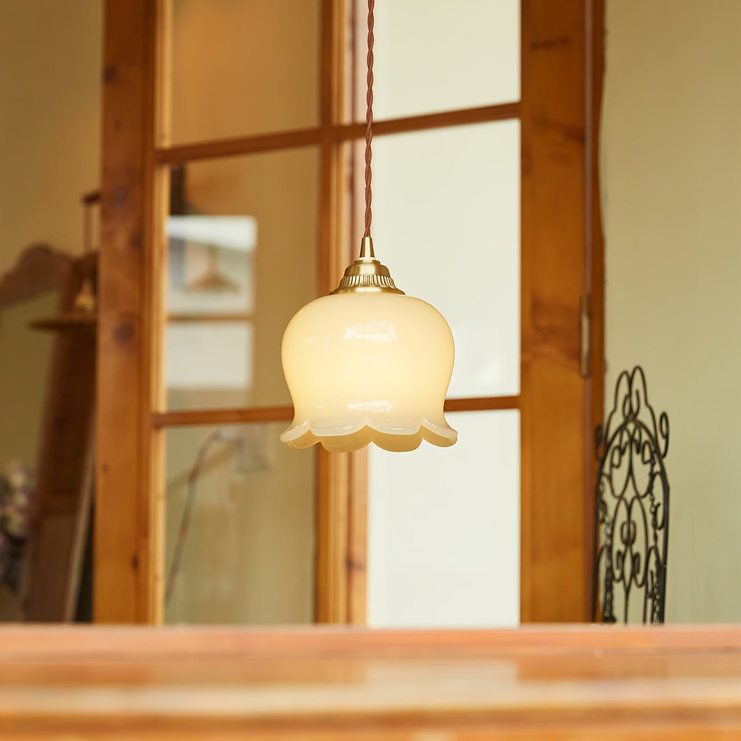Florielle | Glaspendel Lampe Blomsterform