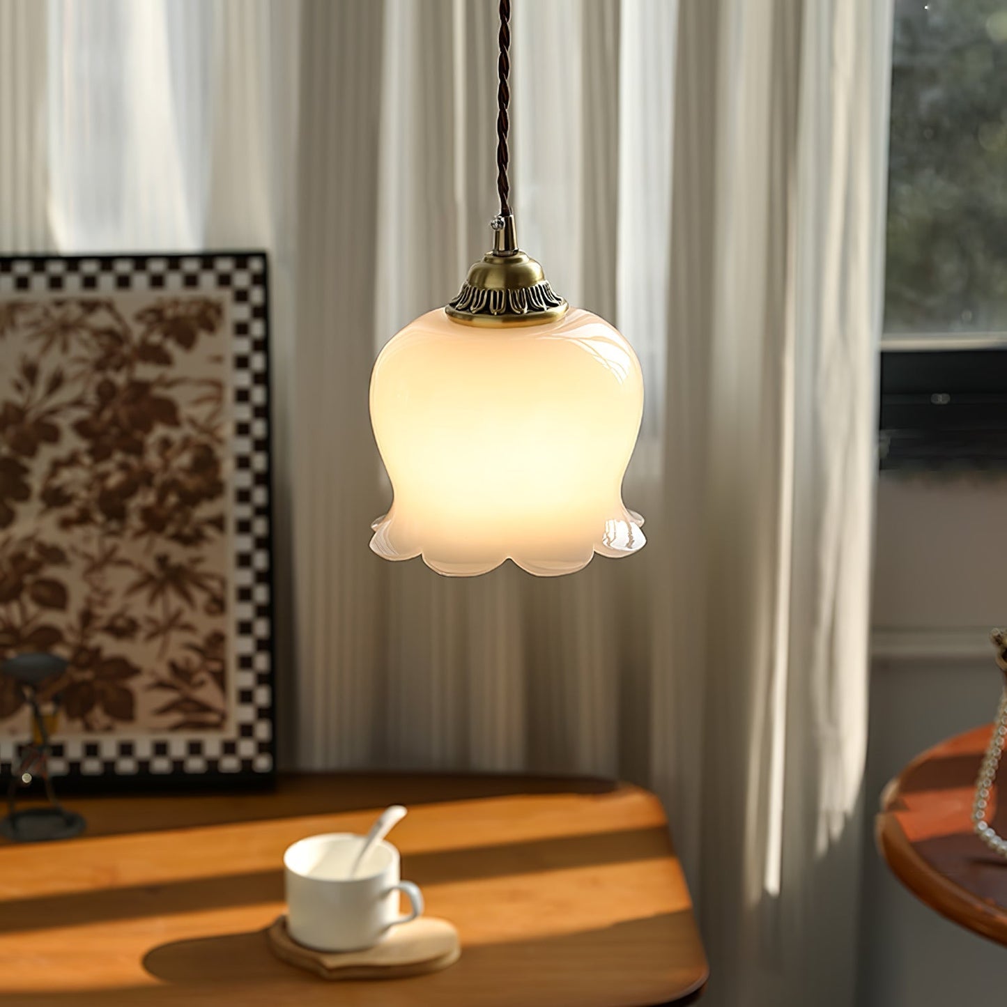 Florielle | Glaspendel Lampe Blomsterform