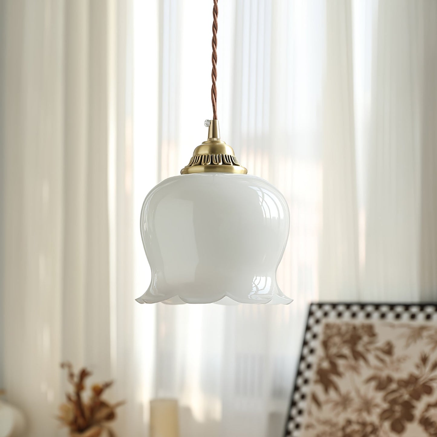 Florielle | Glaspendel Lampe Blomsterform