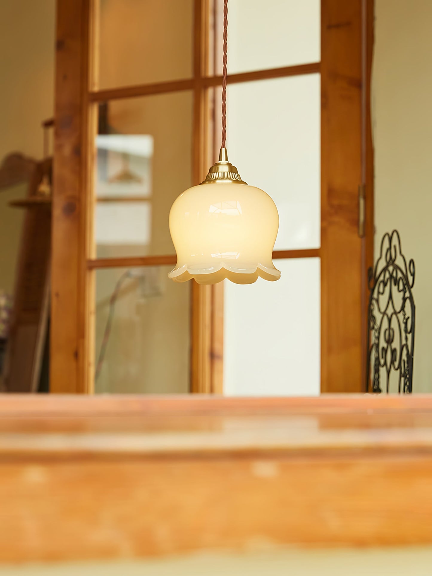 Florielle | Glaspendel Lampe Blomsterform