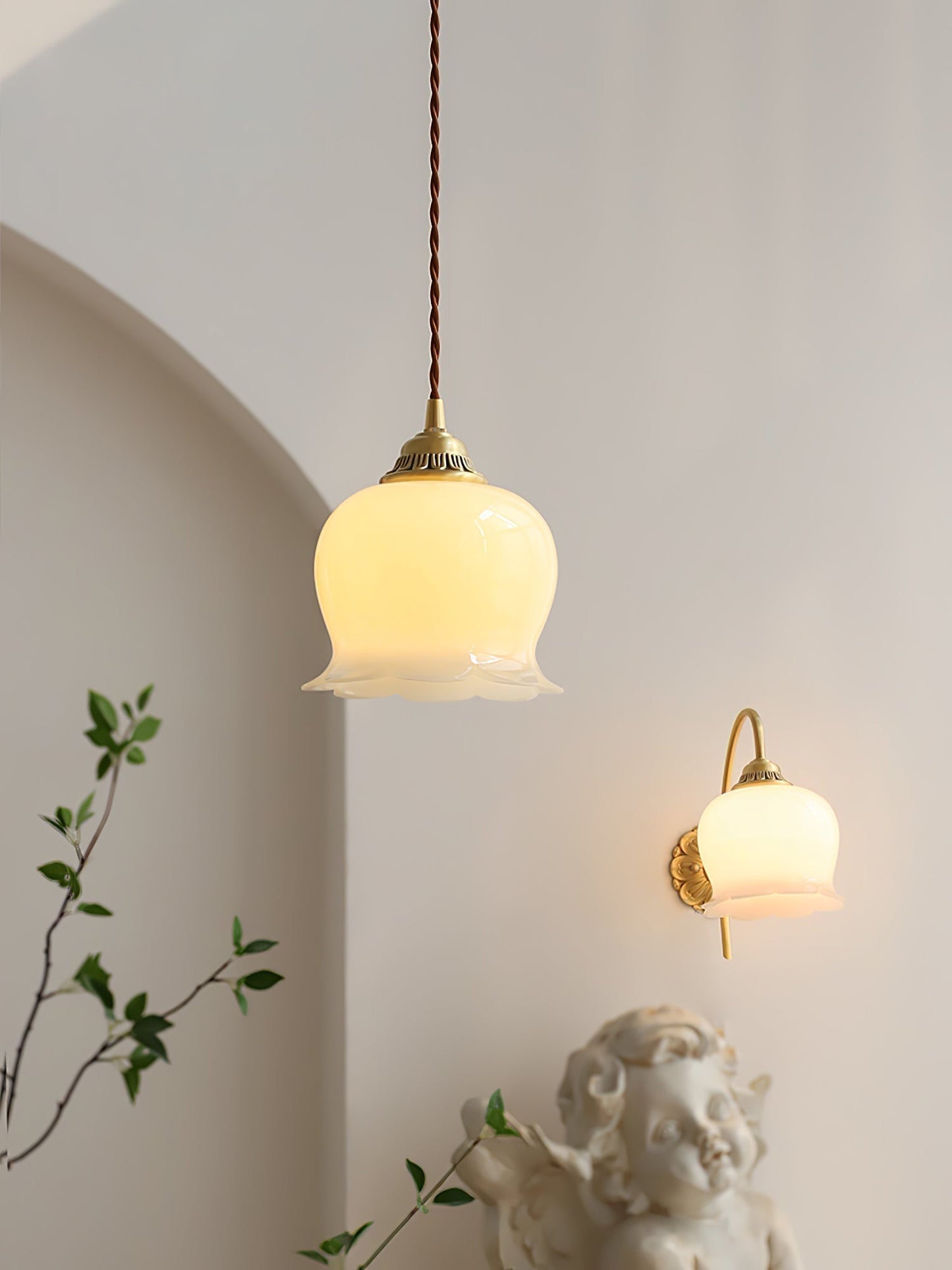 Florielle | Glaspendel Lampe Blomsterform
