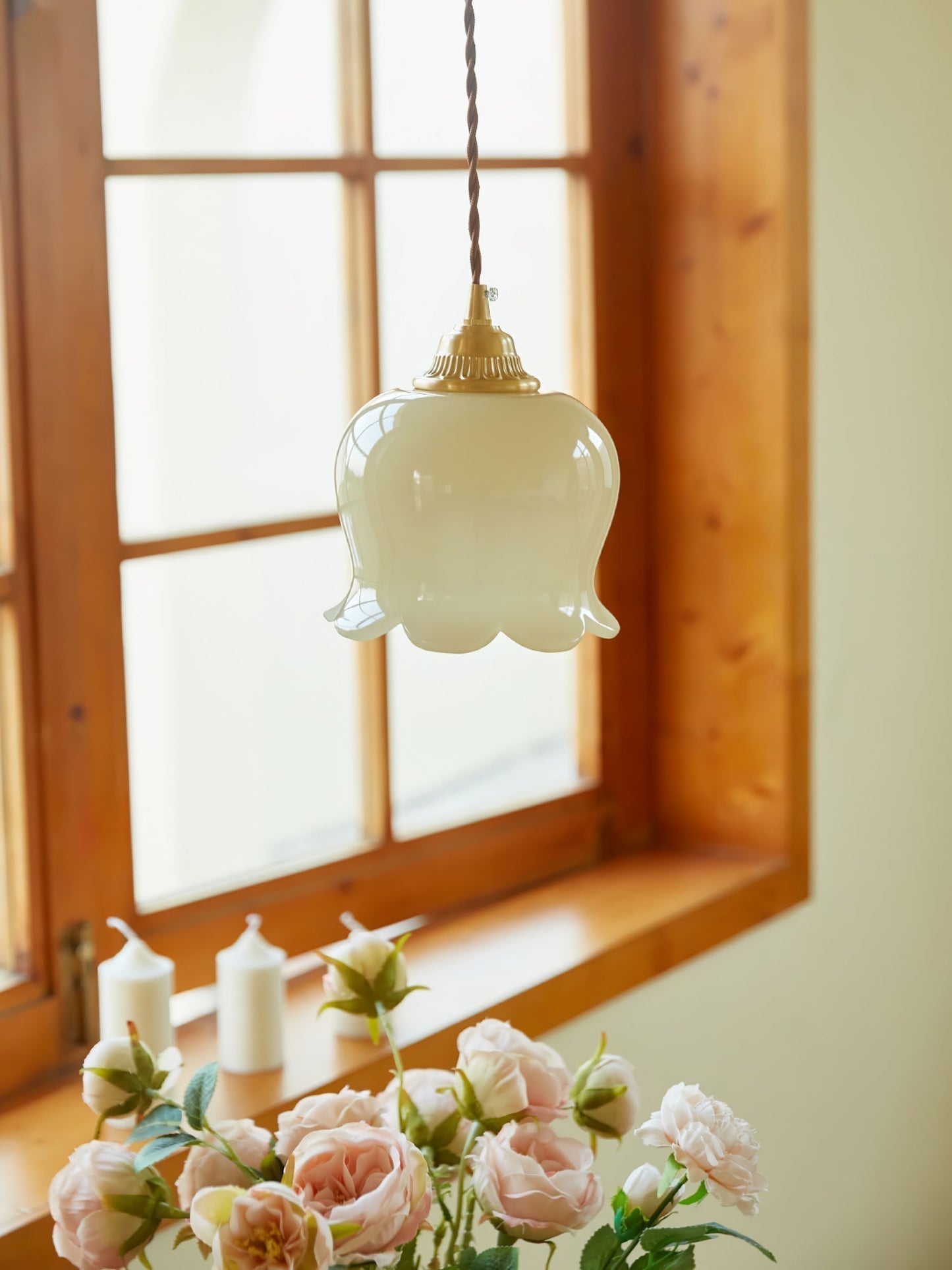 Florielle | Glaspendel Lampe Blomsterform