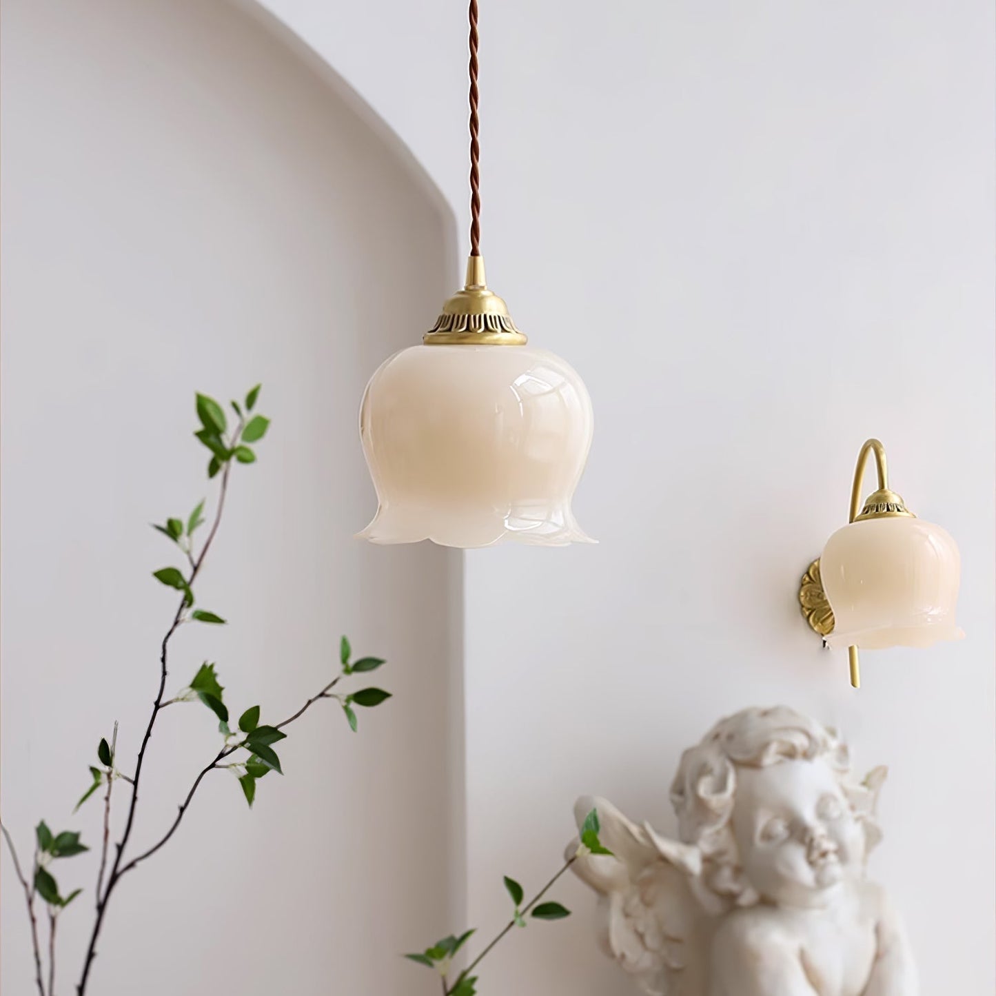 Florielle | Glaspendel Lampe Blomsterform