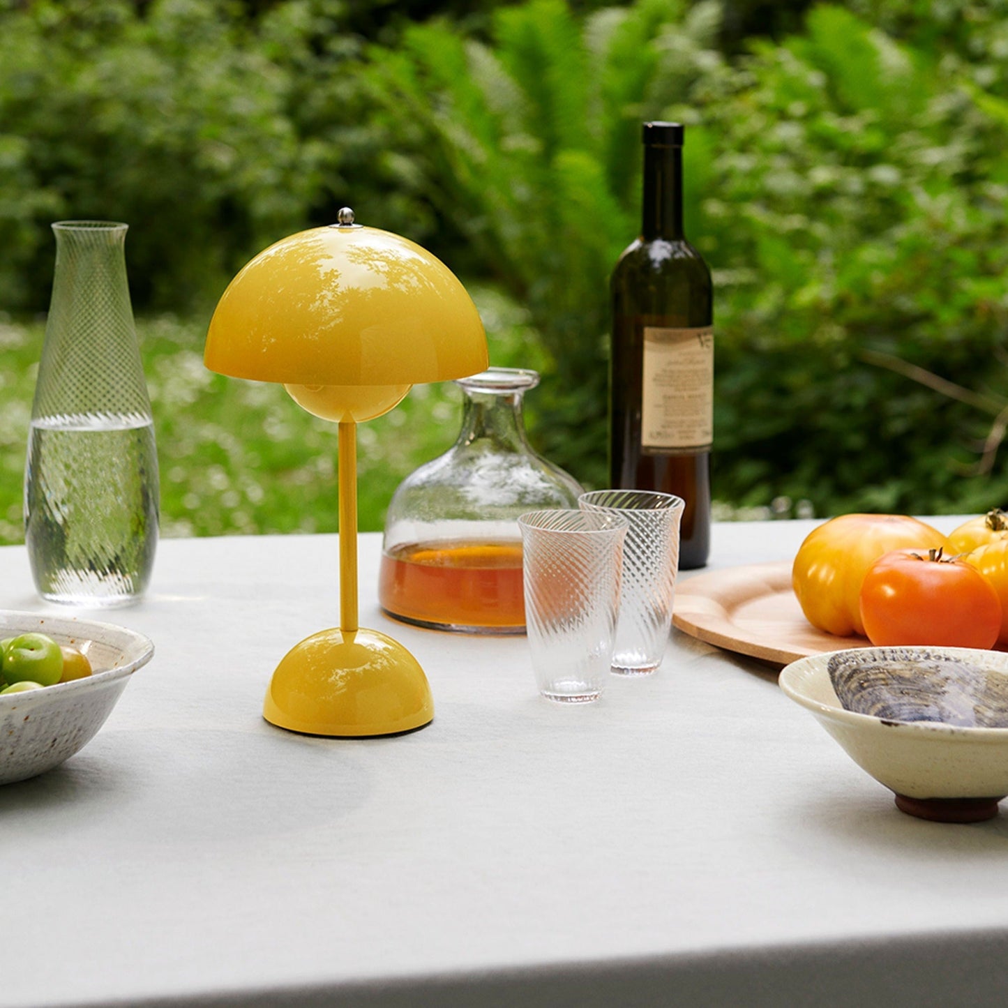 Lunari | Genopladelig LED Svampelampe Minimalistisk