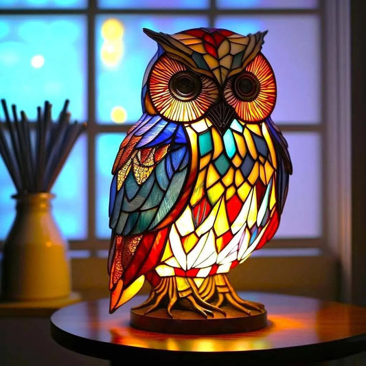 Dracona | Tiffany Dragebordlampe Farverig