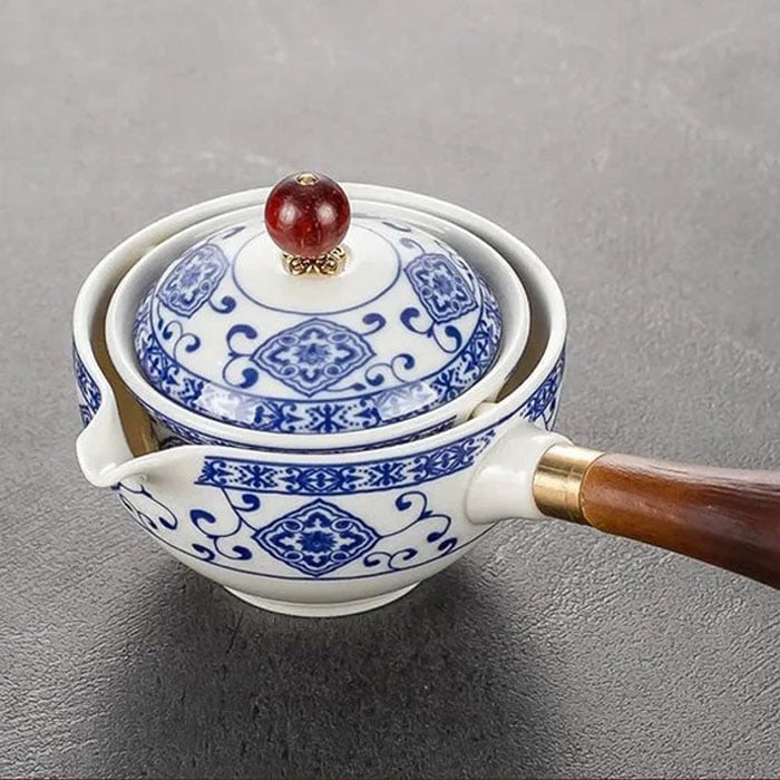 Taoji | Asiatisk Tesæt | 360° Roterende Tekande
