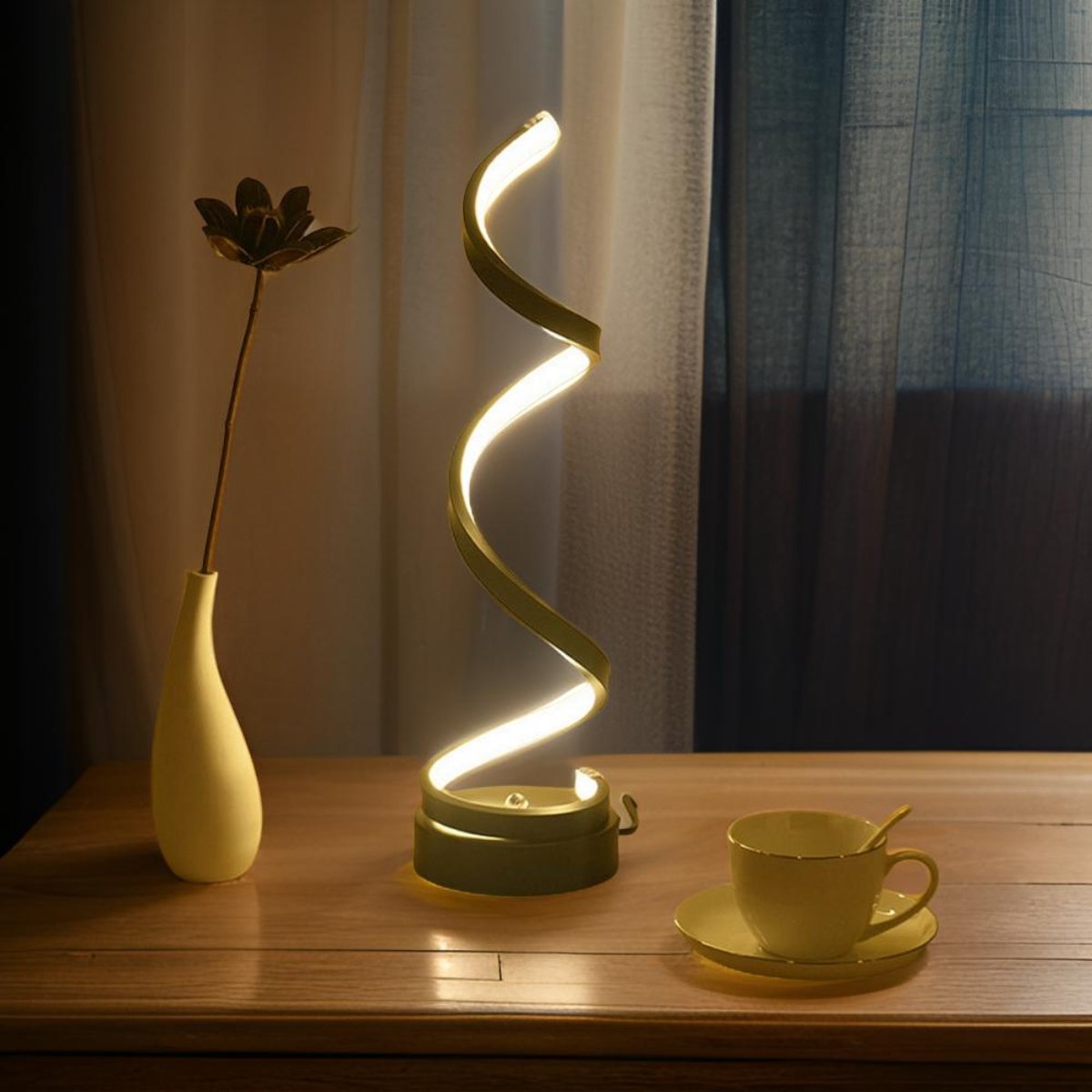 Spiralé | LED Spiral Bordlampe