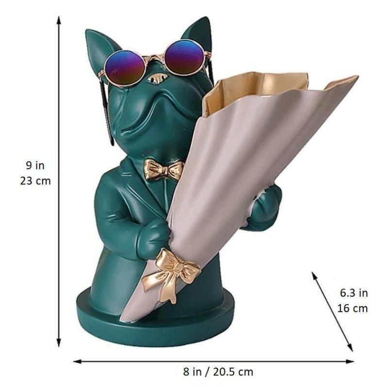 Brunzo | Bulldog Vase Dekoration Unisex
