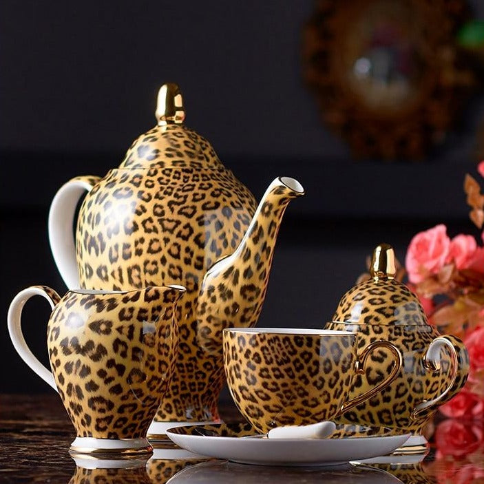 Leondra | Porcelæns Tesæt Leopard