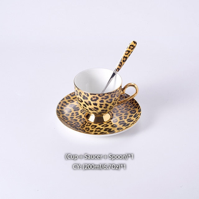 Leondra | Porcelæns Tesæt Leopard