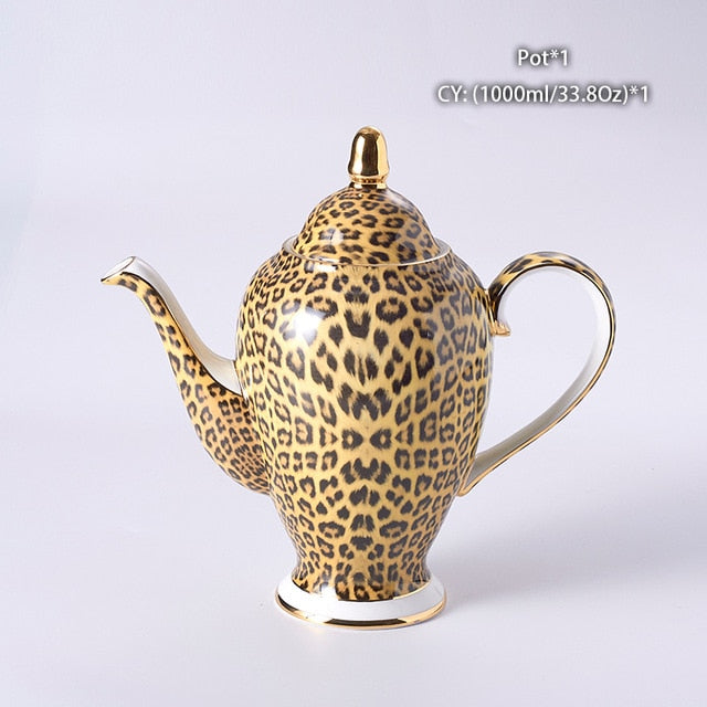 Leondra | Porcelæns Tesæt Leopard